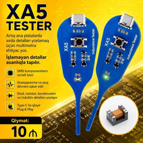 XA5 tester. Artıq ana platalarda xırda detalları yoxlamaq üçün — Lənkəran