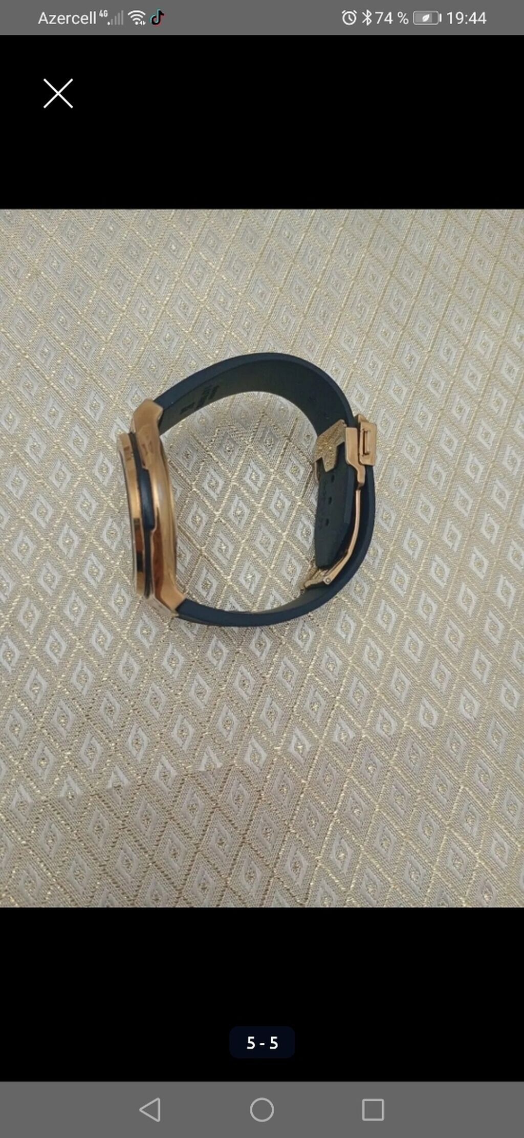 Hublot üslubunda kişi qol saatı - Korpus: qızılı tonlu metal, ön — Qol saatları, Bakı (2)