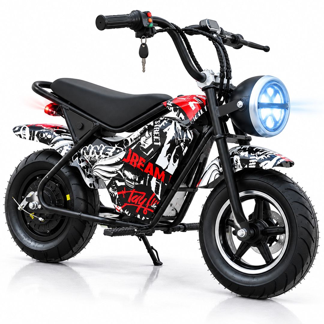 Uşaq elektrik motosikl ES3508, rəngbərəng, 20 km/s — Mallar, Bakı