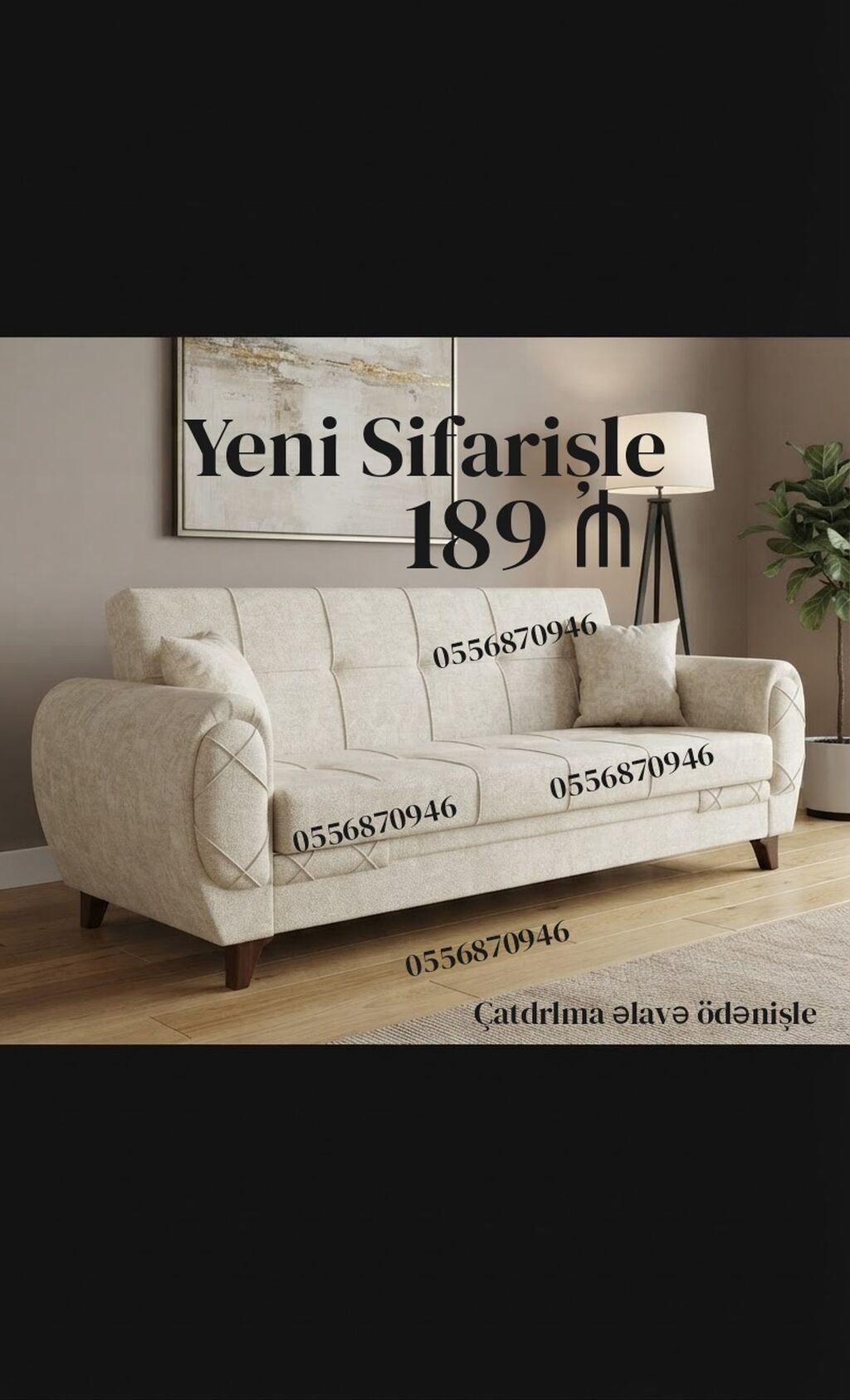 Divan, Yeni, Açılan, Bazalı, Parça, Ödənişli çatdırılma — Divanlər, Bakı (2)