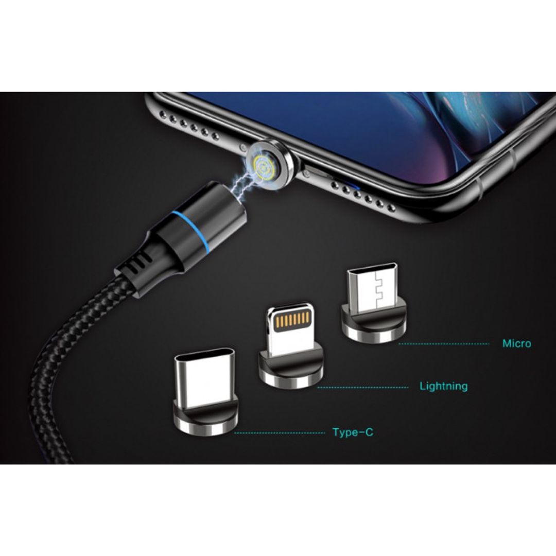3-ü 1-də maqnit kabeli Kaku KSC-234 USB Type-C / Lightning / MicroUSB 1m — Telefonlar və qadjetlər, Bakı (3)