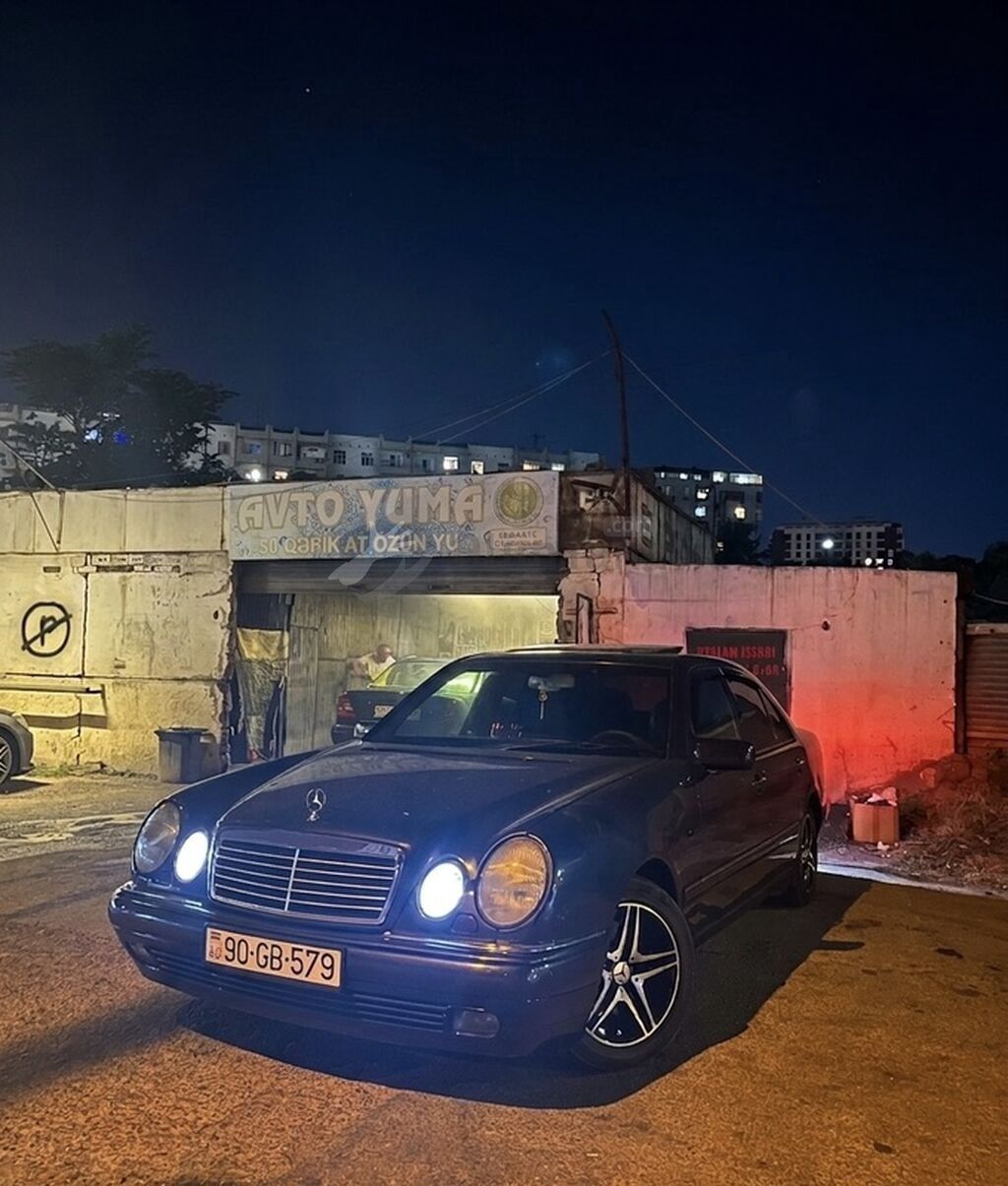Mercedes-Benz E-Class: 3.2 l 1995 il Sedan 90-GB-579 — Avtomobillər, Bakı (5)