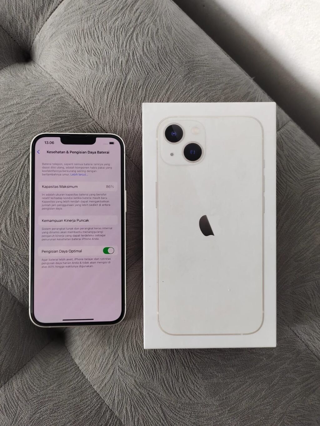 IPhone 13, 128 GB, Ağ, Zəmanət, Kredit, Simsiz şarj — Apple iPhone, Bakı (5)