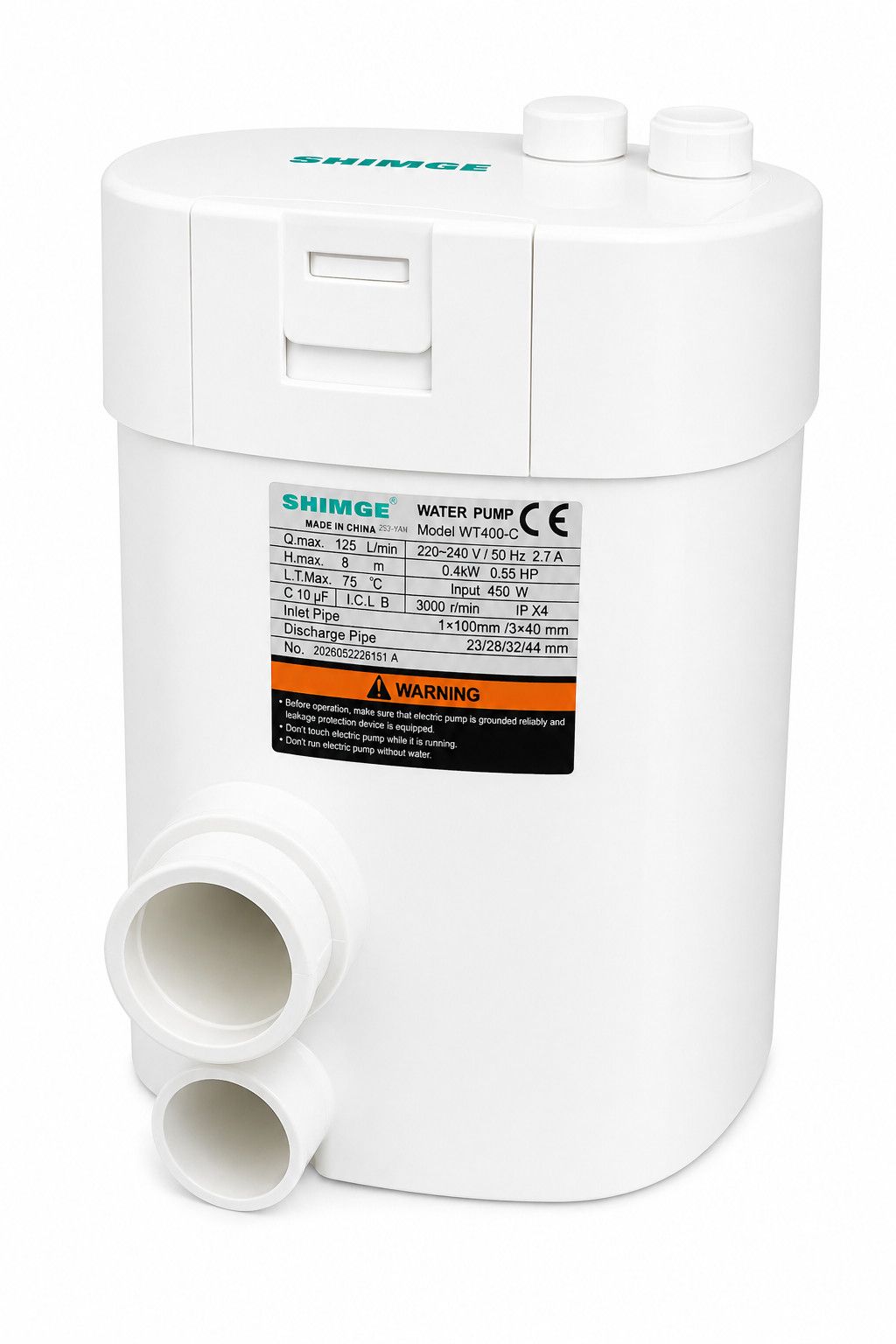Kanalizasiya nasosu Shimge WT400-C, 400 Vt — Mallar, Bakı (2)