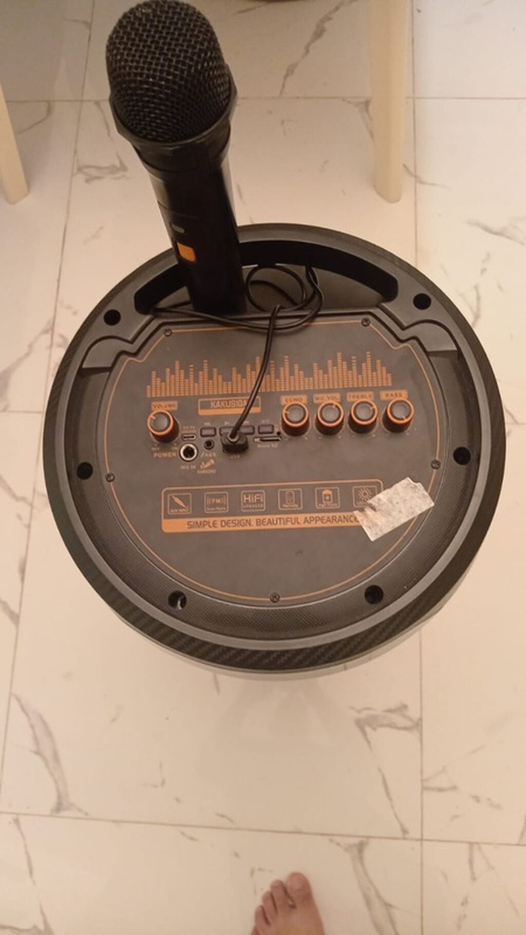 Kakusiga KK-8205 simsiz akustik kolon və mikrofon seti - Model — Dinamiklər və akustik sistemlər, Digah (4)