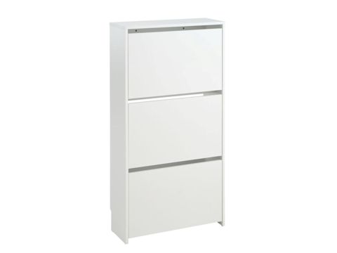 Ayaqqabılar üçün tumba Jysk Bakhuse, 65x124x25 sm, melamin, ağ — 165 ₼ · Bakı · Mallar Ayaqqabılar üçün tumba Jysk Bakhuse, 65x124x25 sm, melamin, ağ — Bakı