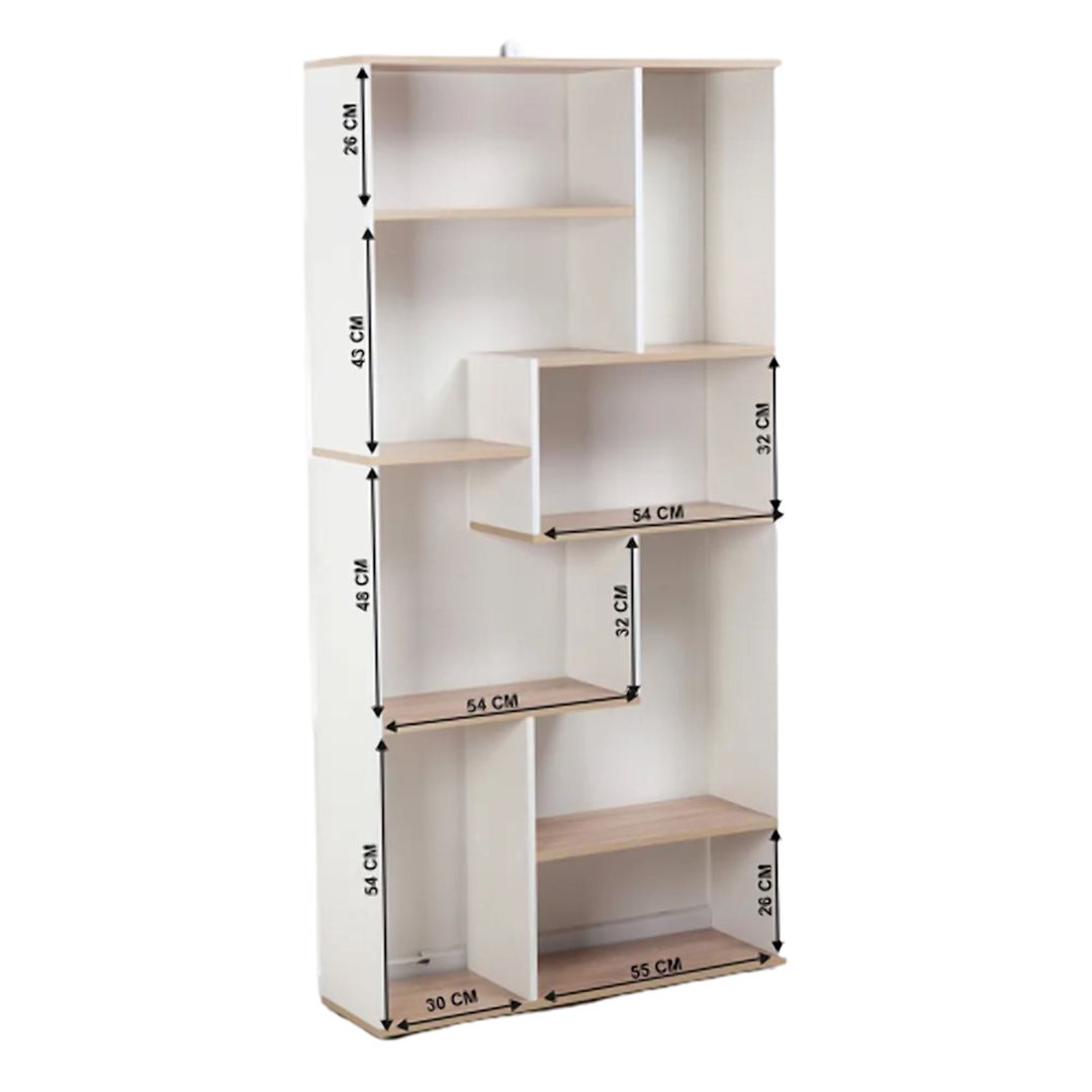 Stellaj Letta, ağ/bej, Ldsp, 87x25x180 sm — Mallar, Bakı (2)