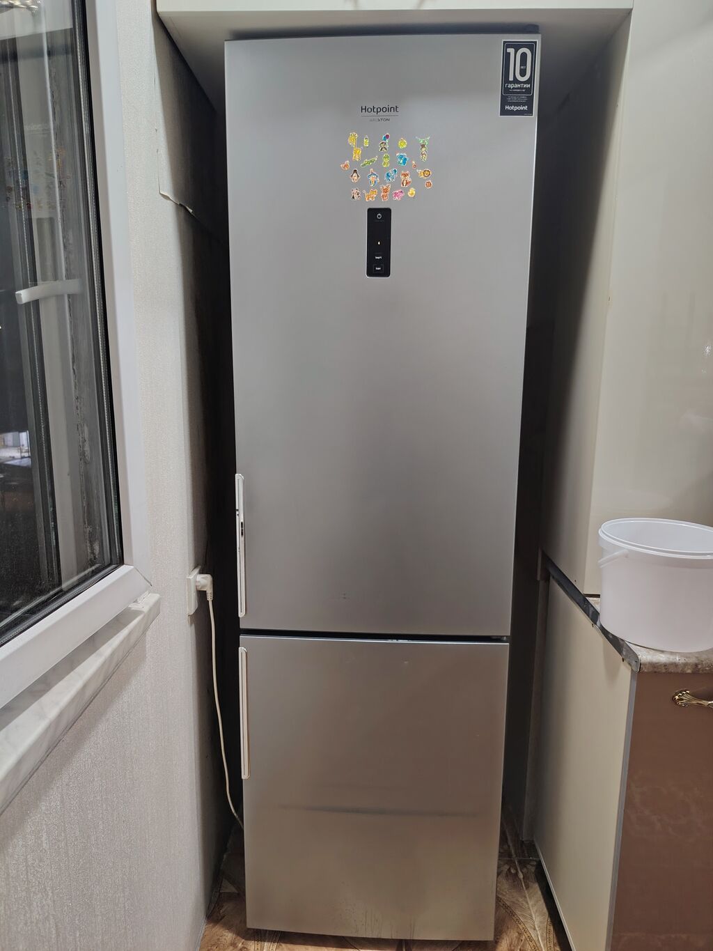İşlənmiş 2 qapılı Hotpoint Ariston Soyuducu Satılır, rəng - Gümüşü — Soyuducular, Bakı (2)