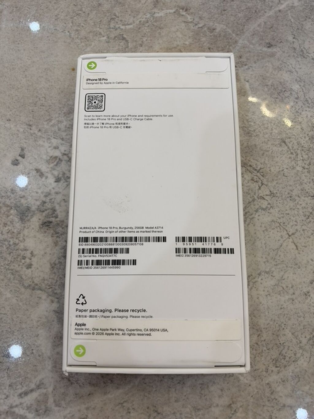 IPhone 18 Pro, 256 GB, Bordo, Face ID — Apple iPhone, Lənkəran (2)