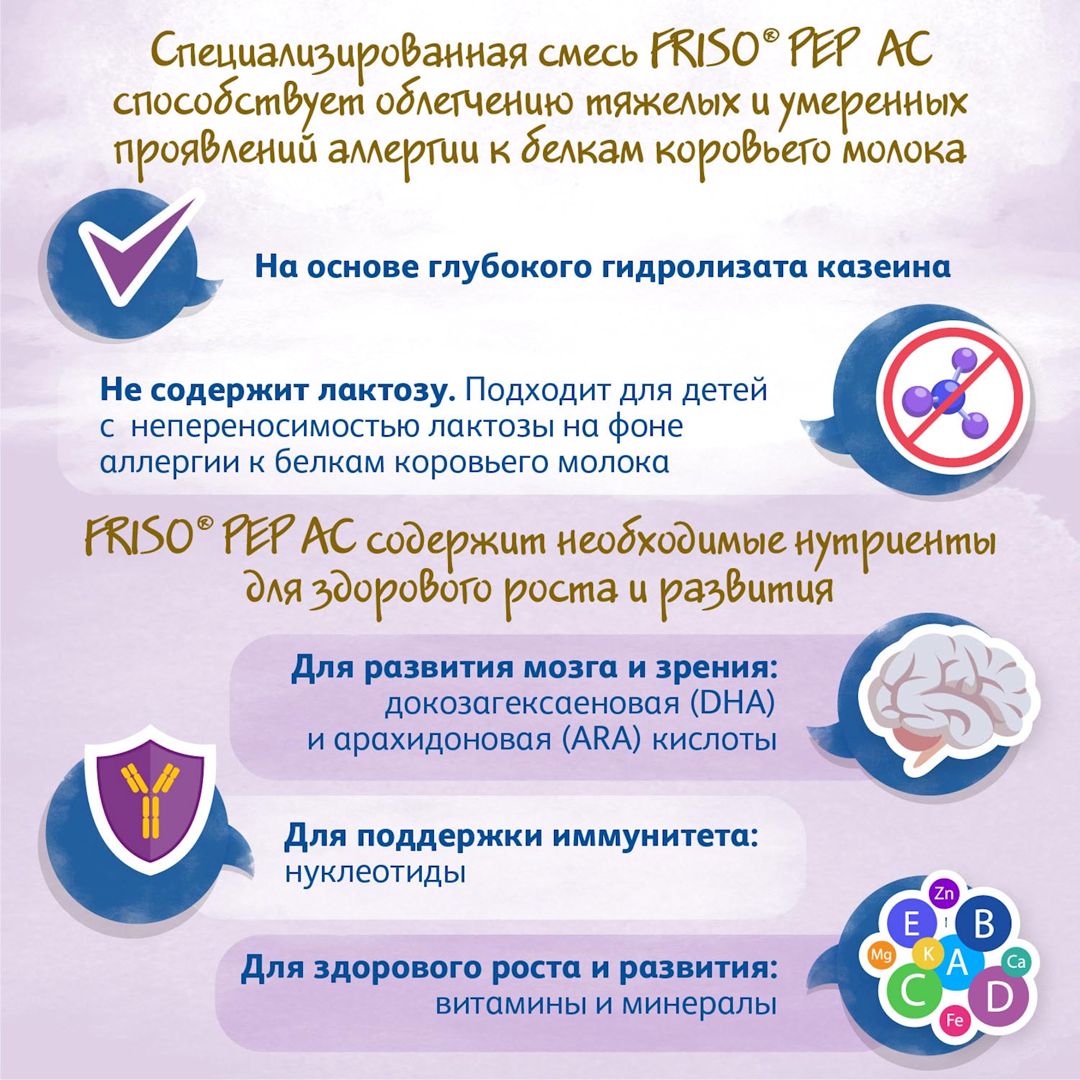 Xüsusi quru qarışıq Friso PEP АС, 0-12 ay, 400 q — Mallar, Bakı (3)
