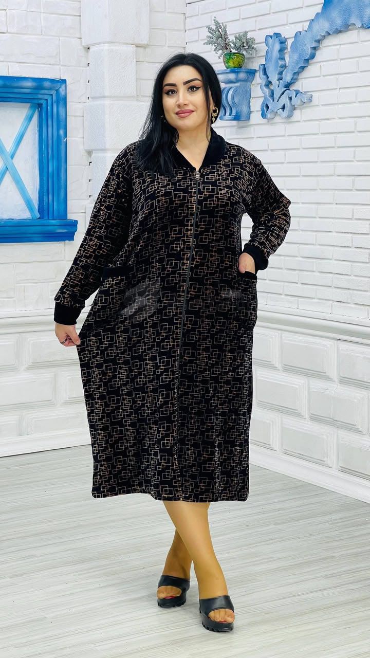 Klassik, sepli, böyük bədən — Qadın paltarı, Bakı (5)