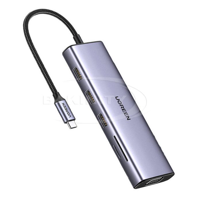 Ugreen Tablet CM498 USB C Hub, 10-in-1(15601) — Kompüterlər və noutbuklar, Bakı (2)