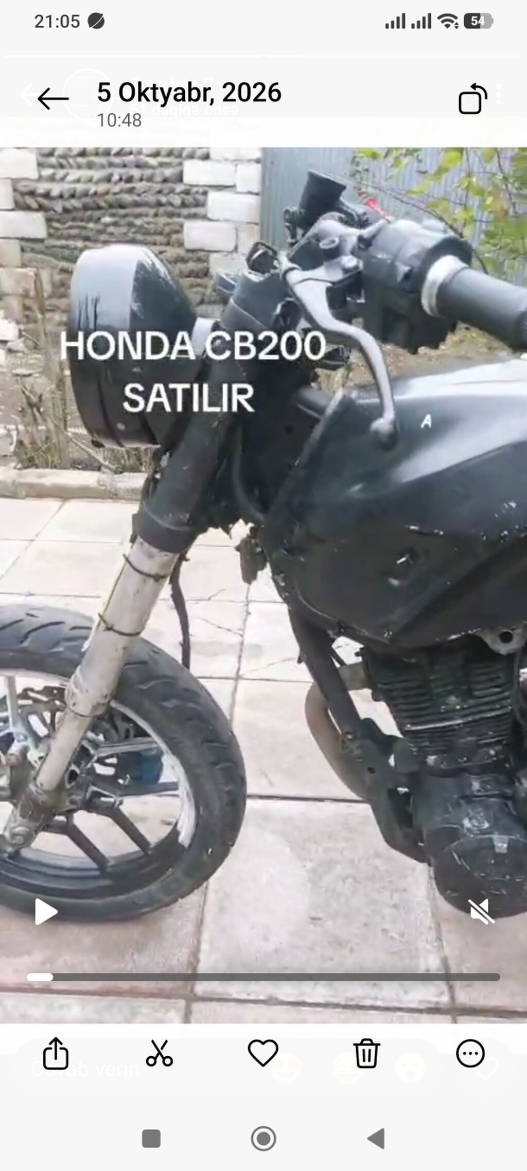Honda - CB200, 200 sm3 — Motosikletlər, Güzdək (4)
