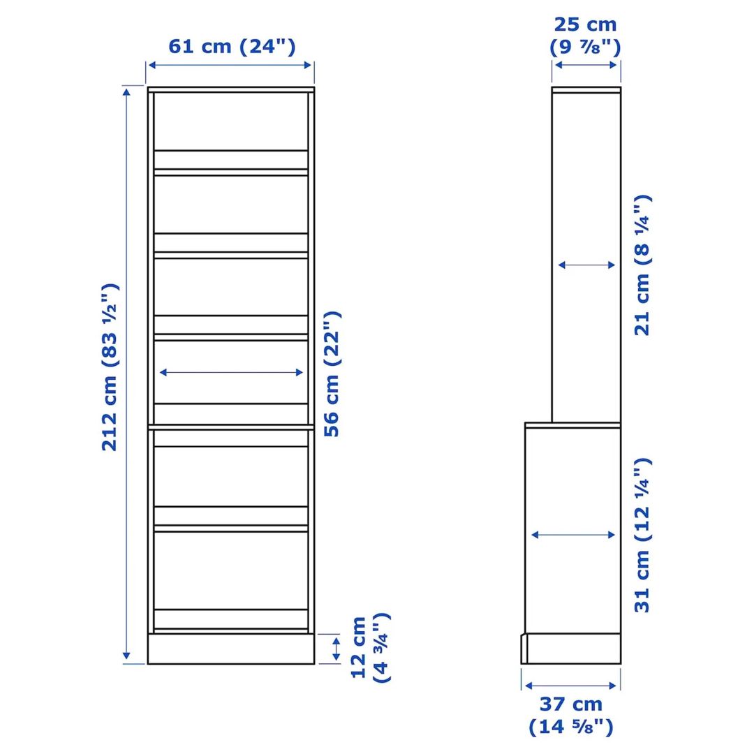 Stellaj Letta 3563_M25StelCokolVen, Ldsp, 212x37x61 sm, qara — Mallar, Bakı (3)