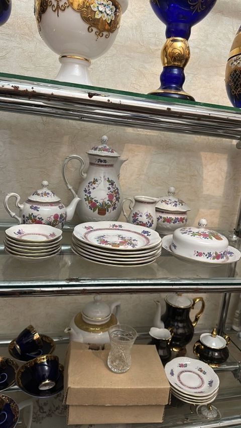 Çay dəsti, rəng - Ağ, Farfor, Almaniya — Xırdalan