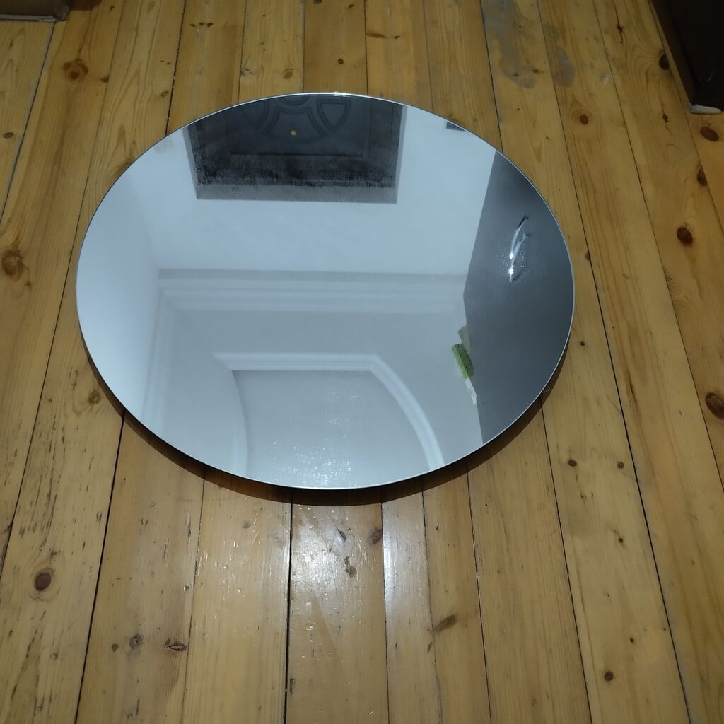 Bərbər/kosmetologiya kreslosu və dairəvi güzgü dəsti - Peşəkar salon — Salon mebeli, Bakı (5)