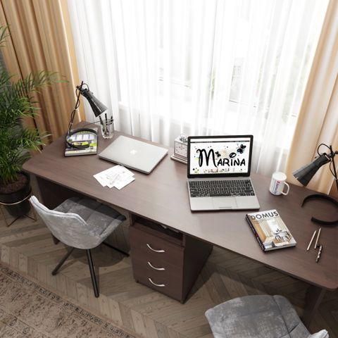 Kompüter masası Letta 3563_M25StolLogVen, Ldsp, 75x60x180 sm, qəhvəyi — 338 ₼ · Bakı · Mallar Kompüter masası Letta 3563_M25StolLogVen, Ldsp, 75x60x180 sm, qəhvəyi — Bakı
