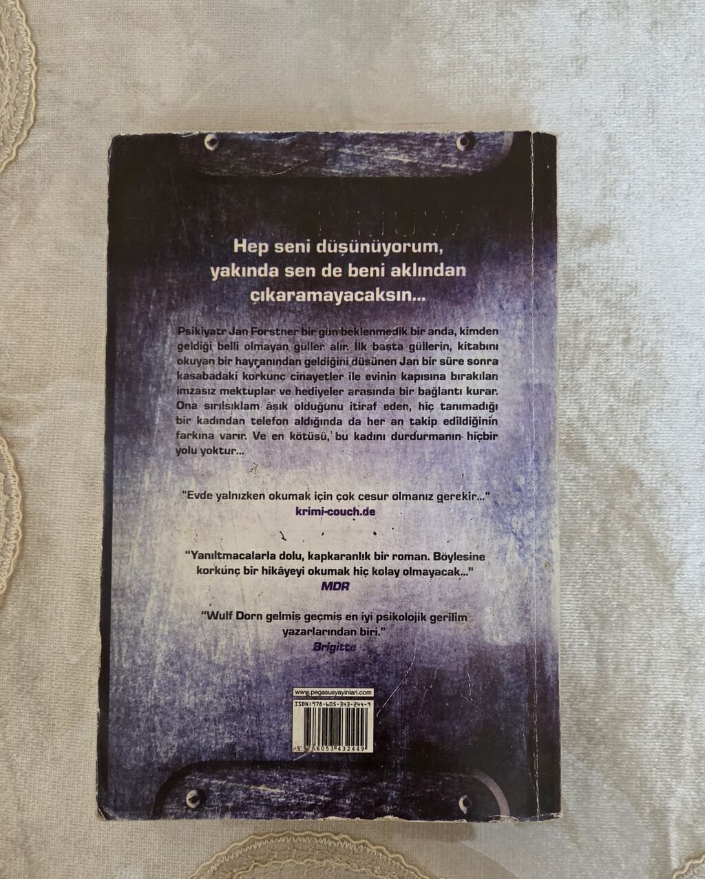 Wulf Dorn – Oyunbaz (Roman) - Nəşriyyat: Pegasus - Janr: Psixoloji — Kitablar, Bakı (2)