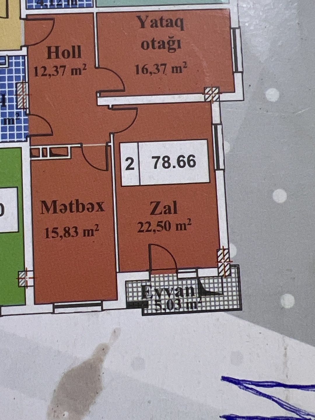 Satılır 2 otaqlı yeni tikili 80 m² — Mənzil, Bakı (5)