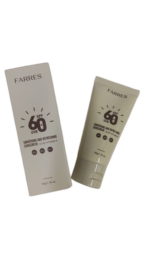 Farres SPF 60 Smoothing and Refreshing günəşdən qoruyucu krem 50 ml — 5.5 ₼ · Bakı · Özünə qayğı və kosmetika Farres SPF 60 Smoothing and Refreshing günəşdən qoruyucu krem 50 ml — Bakı