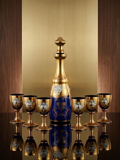 Rəng - Qızılı, Xrustal, 6, 2 l, Çexiya — 100 ₼ · Gəncə · Süfrə qabı Rəng - Qızılı, Xrustal, 6, 2 l, Çexiya — Gəncə