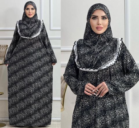 Namaz paltarı ŞFA008, rəngbərəng, pambıq, ölçü 4XL — Bakı