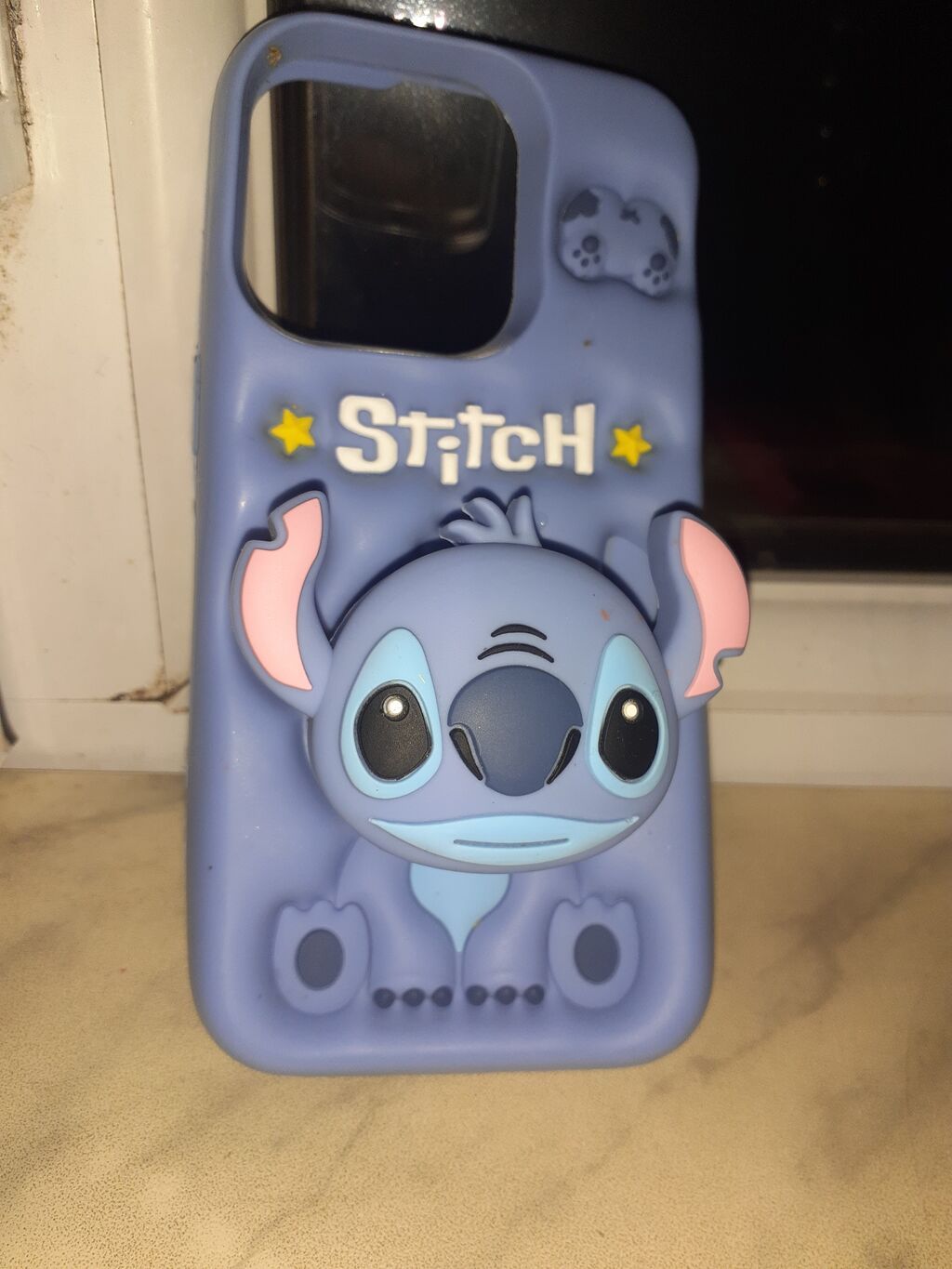 Məhsul: Stitch temalı silikon telefon qabı - Material: Yumşaq — Digər, Masazır (2)