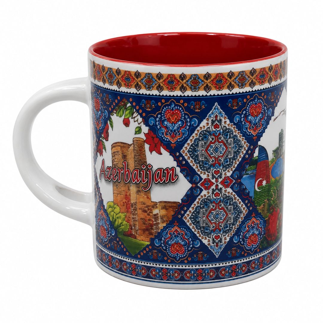 Fincan 2752932, qaşıqla, keramika, rəngbərəng, 400 ml — Mallar, Bakı