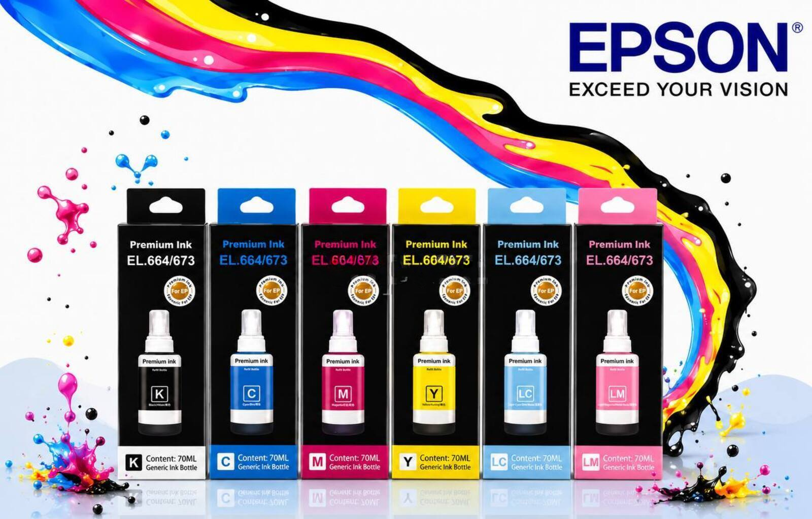 Printer üçün Epson Canon HP boyaları — Bakı