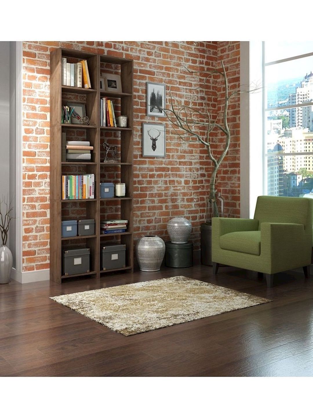Stellaj 3563_StellajMasterVotan, 215x40x22 sm, Ldsp, qəhvəyi — Mallar, Bakı (2)