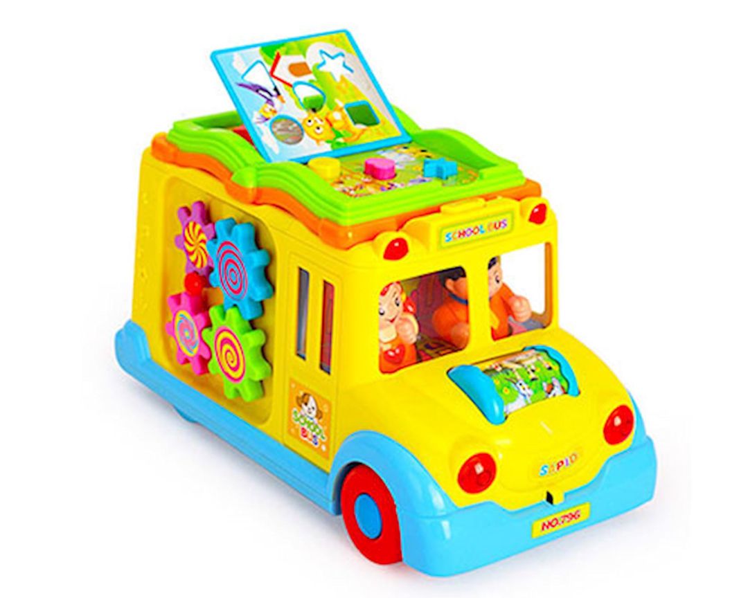 İnteraktiv oyuncaq Hola 796 Keep Me Busy School Bus, plastik, 12+ ay — Mallar, Bakı (2)