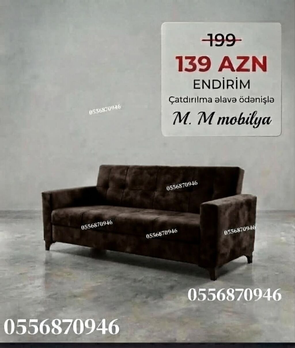 Divan, Yeni, Açılan, Bazalı, Parça, Ödənişli çatdırılma — Divanlər, Bakı (5)