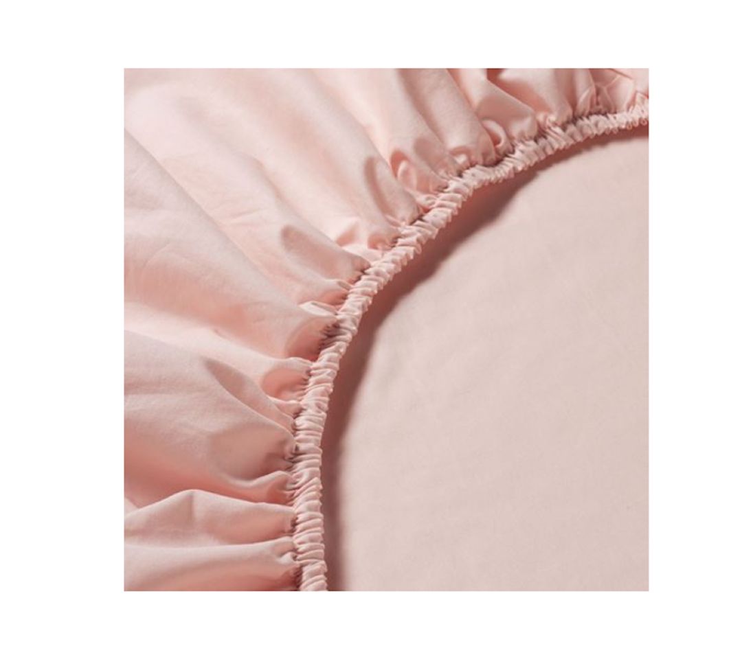 Mələfə rezinli IKEA Dvala, 180x200 sm, pambıq, çəhrayı — Mallar, Bakı (3)