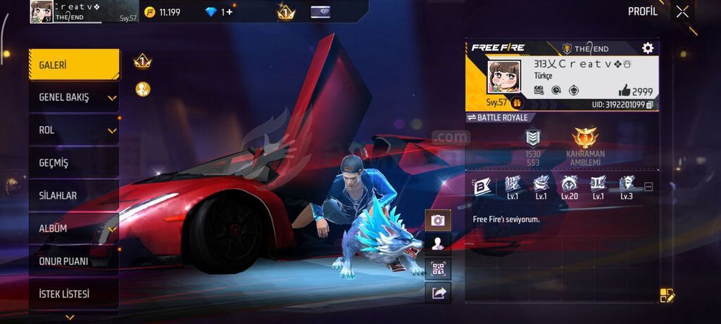 Məhsul: Free Fire oyun hesabı Təsvir: - Köhnə — Elektronika, Bakı (11)
