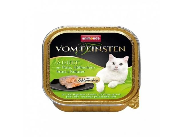Vom Feinsten pişik pastası hinduşka, toyuq və göyərti ilə — 2.4 ₼ · Bakı · Pişiklər Vom Feinsten pişik pastası hinduşka, toyuq və göyərti ilə — Bakı
