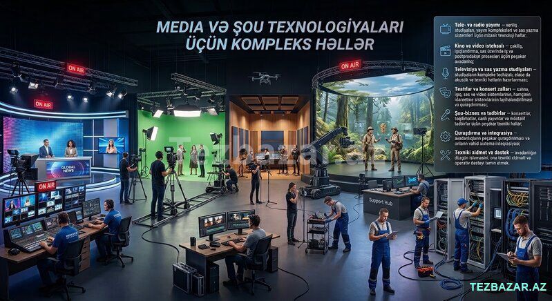 Səs,ışıq və studiya avadanlıqları satışı və quraşdırılması — Mallar, Bakı (2)