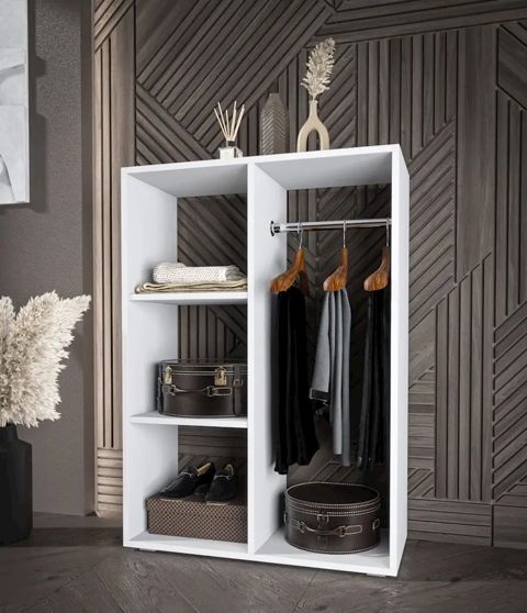 Açıq şkaf Letta Ldsp, ağ, 112x35x80 sm — 148 ₼ · Bakı · Şkaflar Açıq şkaf Letta Ldsp, ağ, 112x35x80 sm — Bakı