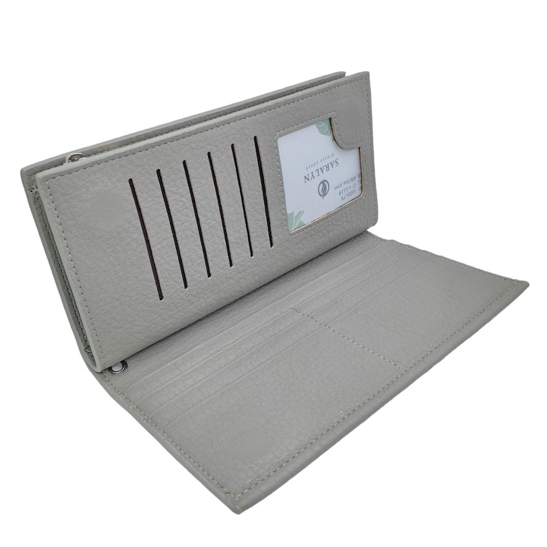 Qadınlar üçün süni dəri pul kisəsi Saralyn C-1222_GREY_1, boz — Mallar, Bakı (2)