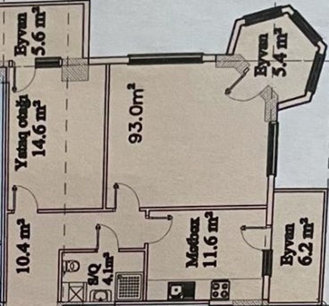 Satılır 2 otaqlı yeni tikili 93 m² — Mənzil, Bakı (2)