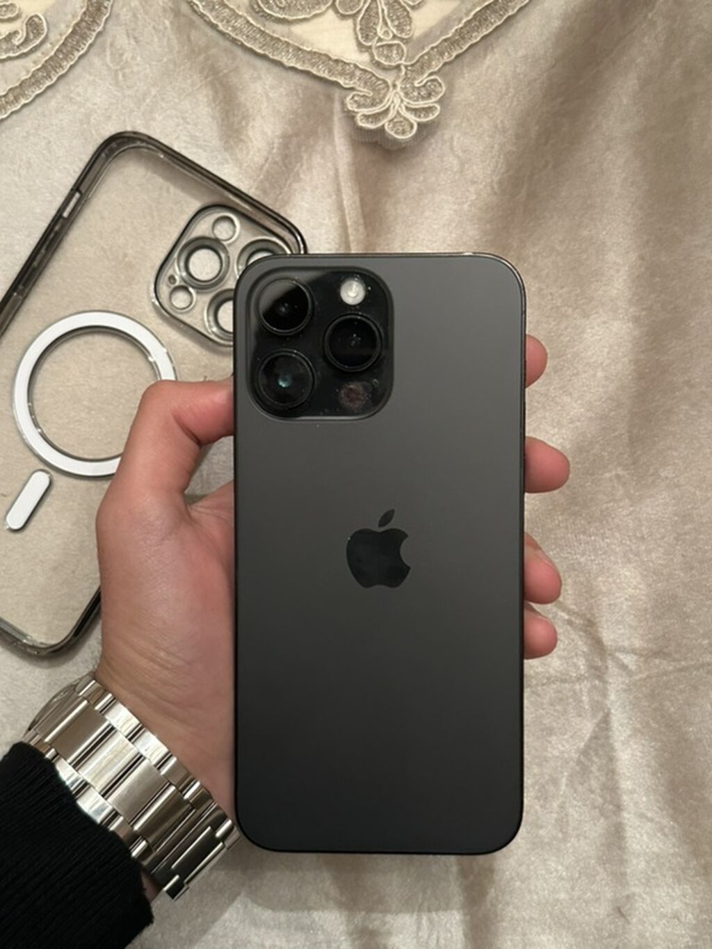 IPhone 14 Pro Max, 128 GB, Black Titanium, Face ID — Apple iPhone, Gəncə