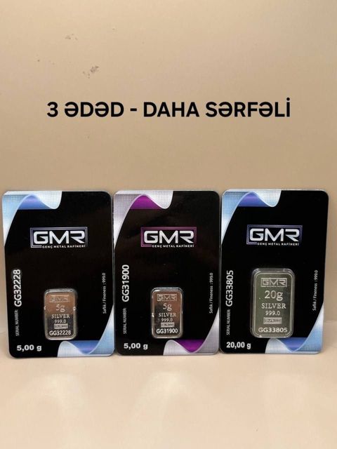 Gümüş külçə Silverbars.az 88552099 - silverbars.az88552099 — Bakı