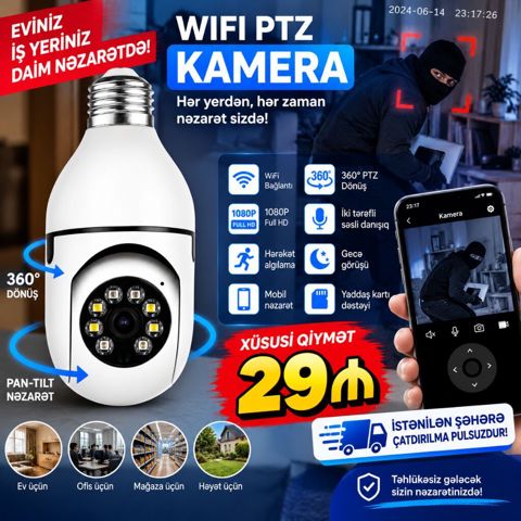 Wifi ptz kamera. Şok qiymət Kameralar təzə və — Sahib Heydərov — Video müşahidə sistemləri