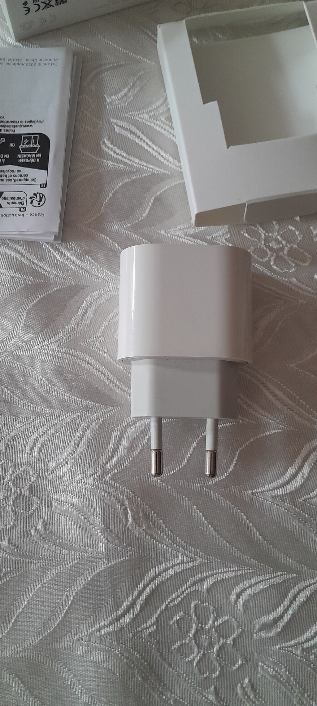 Məhsul: Apple 20W Usb‑c Güc Adapteri (EU iki sancaqlı) Xüsusiyyətlər — Şarj cihazları, Bakı (4)