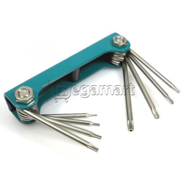 Çoxfunksiyalı vintaçan ProsKit Folding tamper-proof star key set 8PK-021T — Vint açarları, Bakı (2)