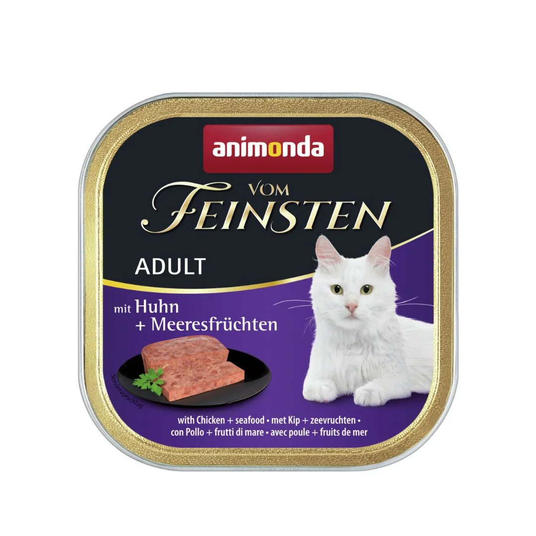 Animonda Vom Feinsten Adult, toyuq və dəniz məhsulları ilə böyük pişiklər üçün yaş pasta-yem, 100 гр — 2.4 ₼ · Bakı · Pişiklər Animonda Vom Feinsten Adult, toyuq və dəniz məhsulları ilə böyük pişiklər üçün yaş pasta-yem, 100 гр — Bakı
