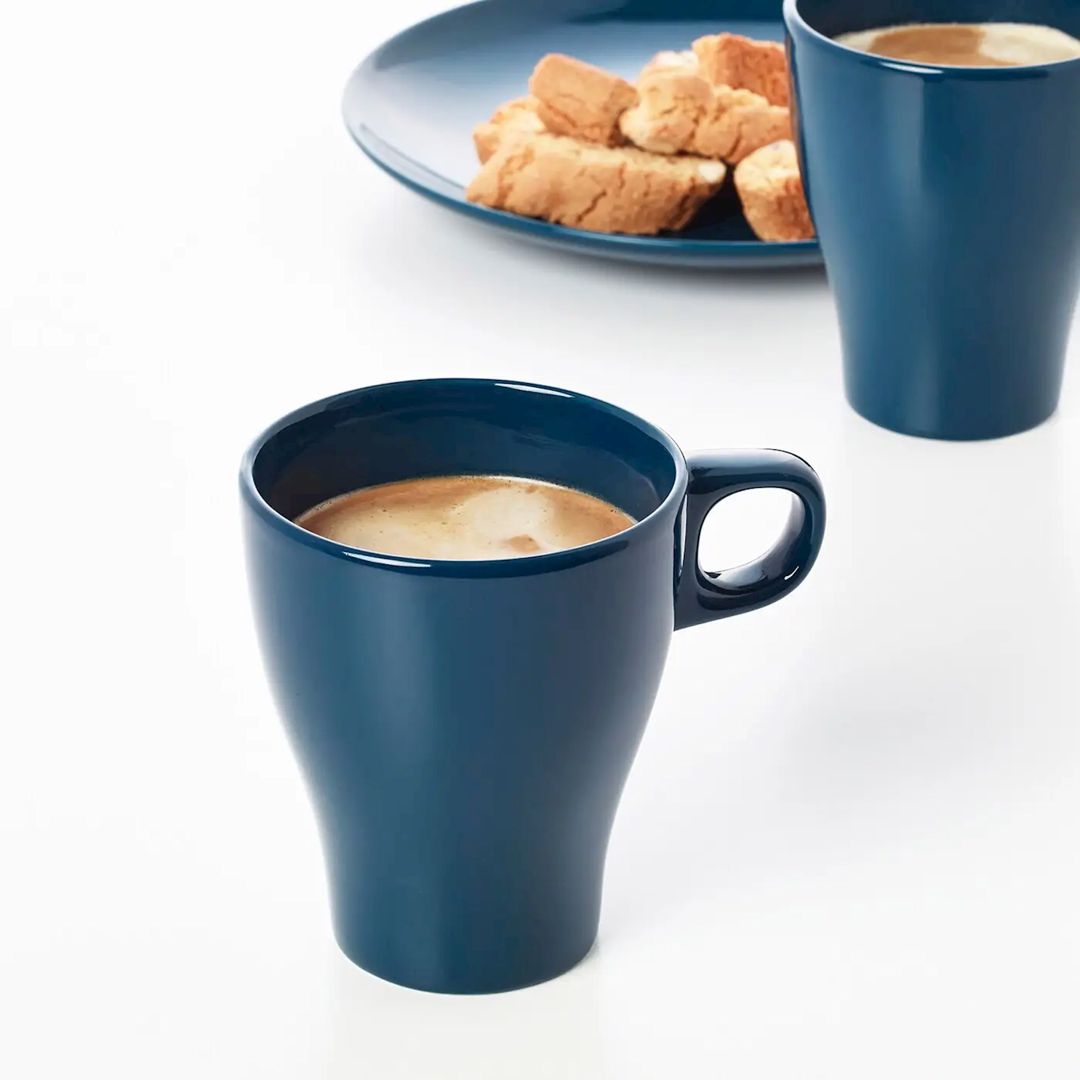 Krujka IKEA Fargrık 303.721.07, göy, keramika, 250 ml — Mallar, Bakı (3)