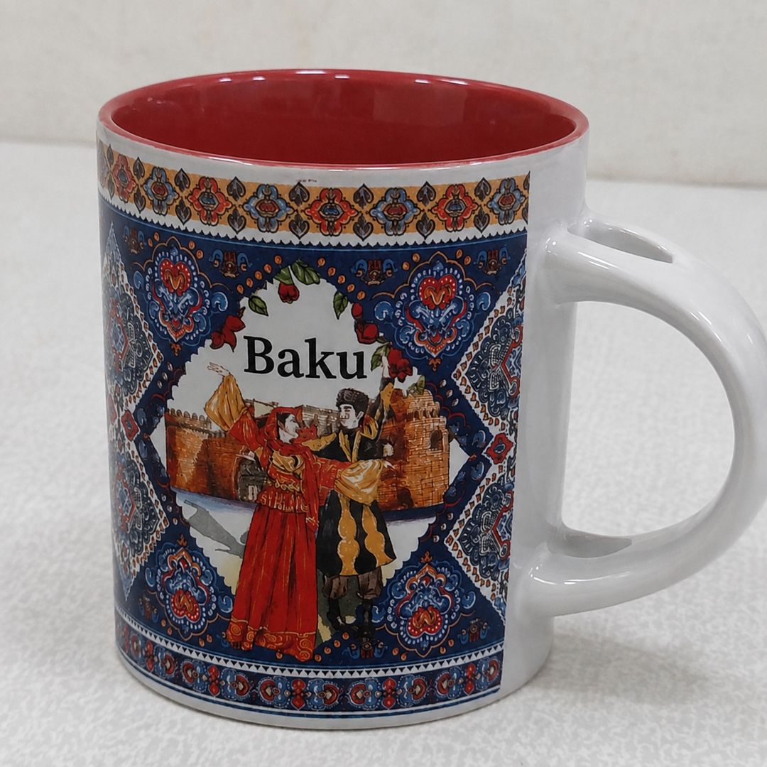 Fincan 2752932, qaşıqla, keramika, rəngbərəng, 400 ml — Mallar, Bakı (2)