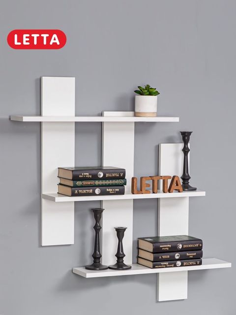 Rəf Letta, ağ, Ldsp, 84х15х84 sm — Bakı