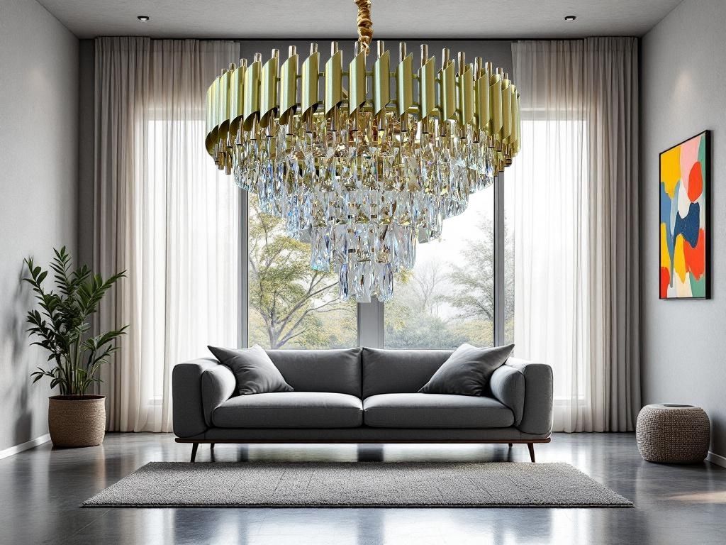 Çılçıraq Şəms Aydınlatma 813-40 sm, qızılı — Mallar, Bakı (2)