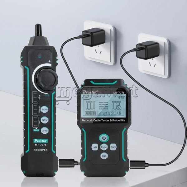 Kabel test cihazı Pro'skit MT-7076 LCD Network Cable Tester & Probe Kit — Sənaye, Bakı (3)